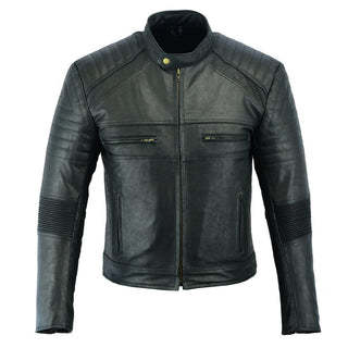 Johnny Reb Botany Mens Leather Motorcycle Jacket