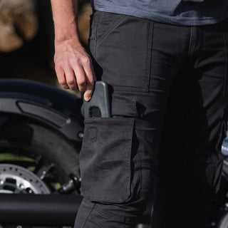 MotoBull Ryan Cargo Pants - Black