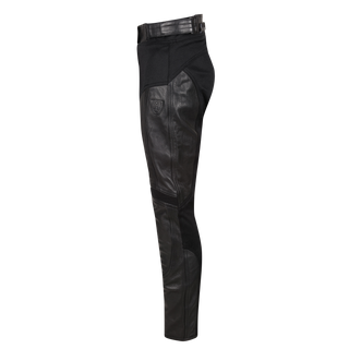 Fiona Leather motorcycle Pants Black