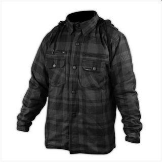 Shark Protective Flannel shirt - Black/Grey