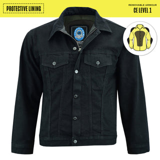 Glenbrook Denim Protective Jacket - Black