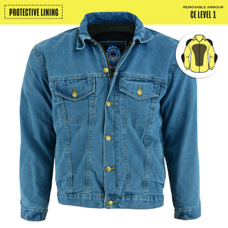 Glenbrook Denim Protective Jacket - Blue